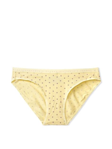 Victoria s Secret Esnek Pamuk Bikini Külot Taze Limonata Noktalı VS VSL