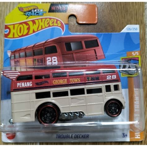 Store Minh Chung Toy Model Car Hot Wheels Basic G Case Trouble Decker Short Card Shopee
