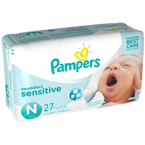 Pampers Swaddlers Sensitive Newborn Diapers Size 0, 27 Count - Ralphs