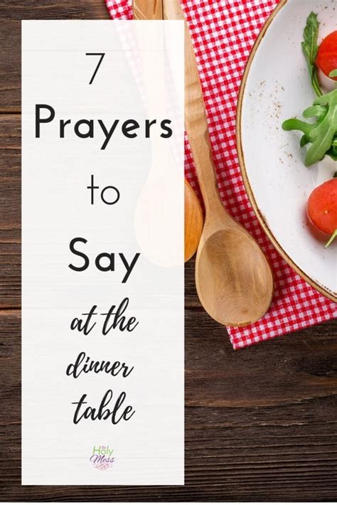 7 Prayers To Say At The Dinner Table