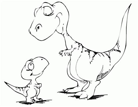 Cute Dino Coloring Pages - Coloring Home