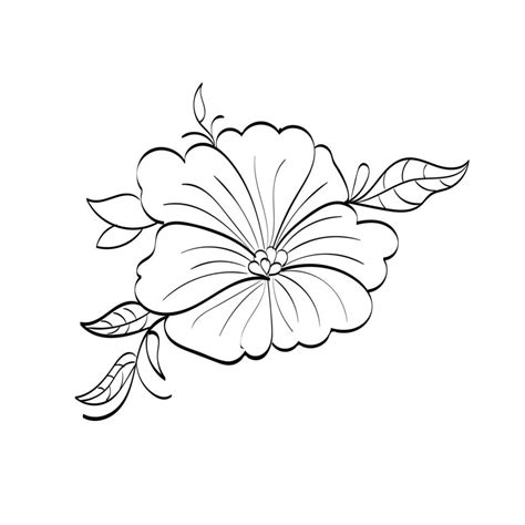 Printable Flower Embroidery Pattern Design 9320907 Vector Art At Vecteezy