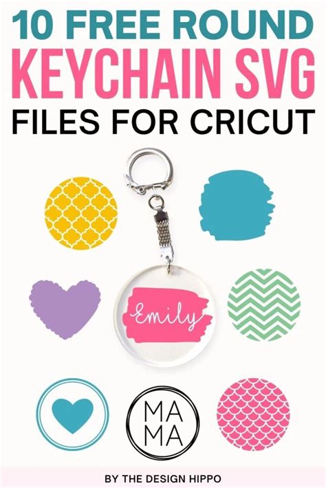 10 Free Round Keychain SVG For Cricut Backgrounds And More