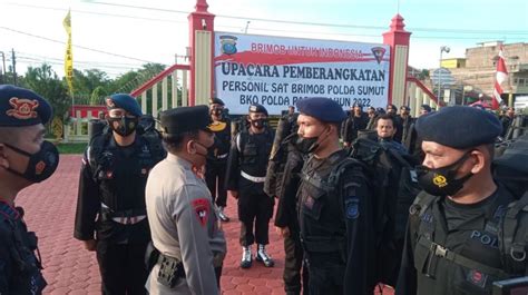 100 Personel Brimob Polda Sumut Diterbangkan Ke Papua Ini Tujuannya