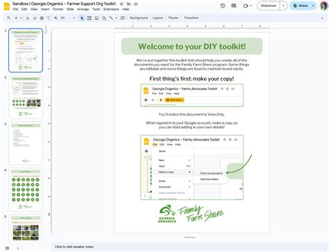 Family Farm Share Toolkit — Sarah Lawrence