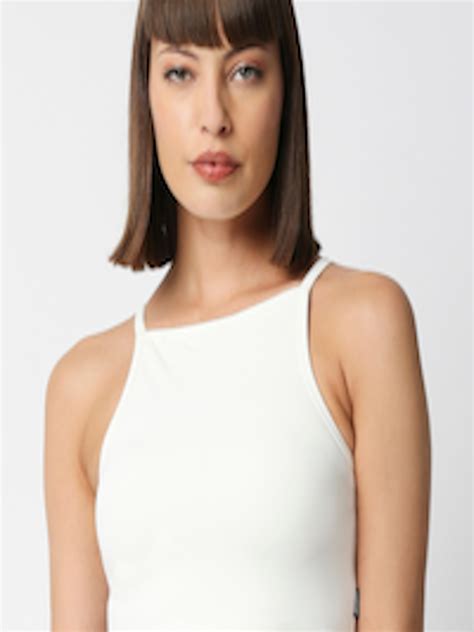 Buy Disrupt Shoulder Strap Bralette Crop Top Tops For Women 21867684 Myntra