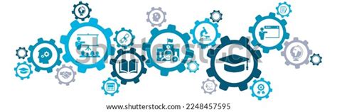 University College Vector Illustration Concept Connected Stock Vector ...