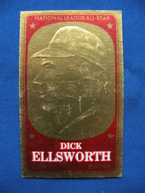 Topps Embossed Dick Ellsworth Cubs Card S H Filler Card