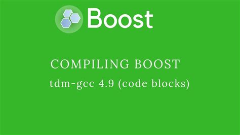 Compiling Boost With Tdm Gcc Code Blocks Youtube