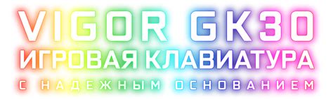 VIGOR GK30 ИГРОВАЯ КЛАВИАТУРА MSI