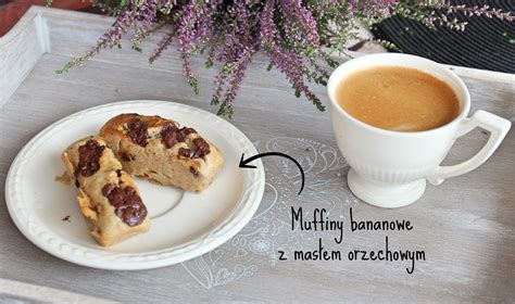 Muffiny bananowe z masłem orzechowym