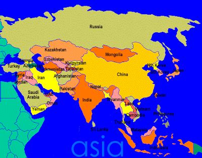 map of asia - Map Pictures