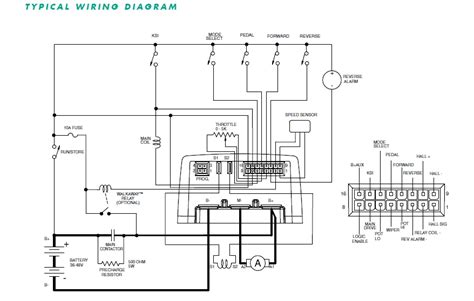 Wiring diagram for Curtis 1204 controller