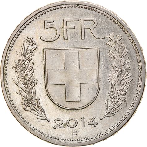 Five Francs 2014 Coin From Switzerland Online Coin Club