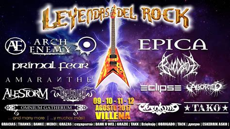 Leyendas Del Rock Festival Primeras Confirmaciones Leyendas 2017