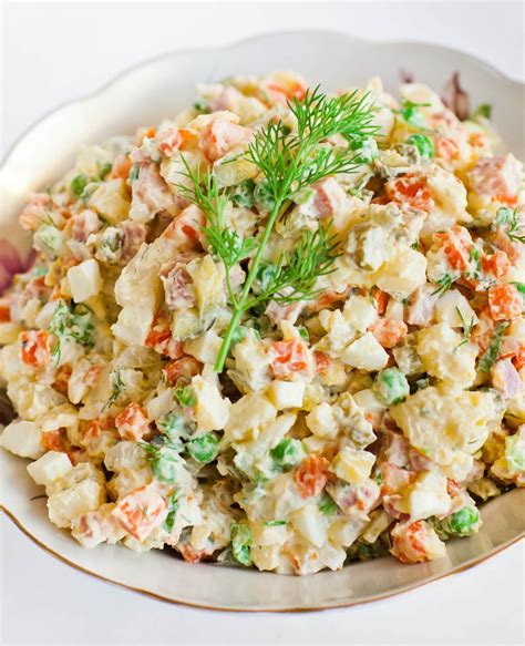 Olivier Russian Potato Salad Tatyanas Everyday Food