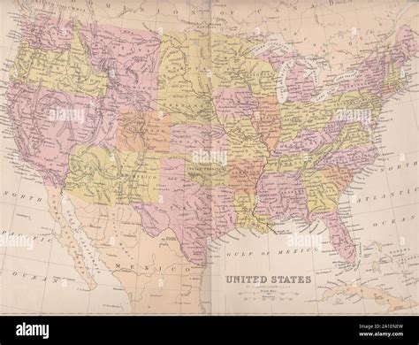 United States Map 1800s Hi Res Stock Photography And Images Alamy