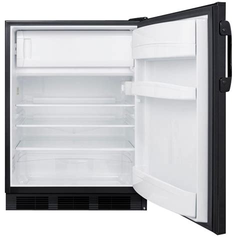 Summit Ct Bk Undercounter Refrigerator Freezer Cf Black