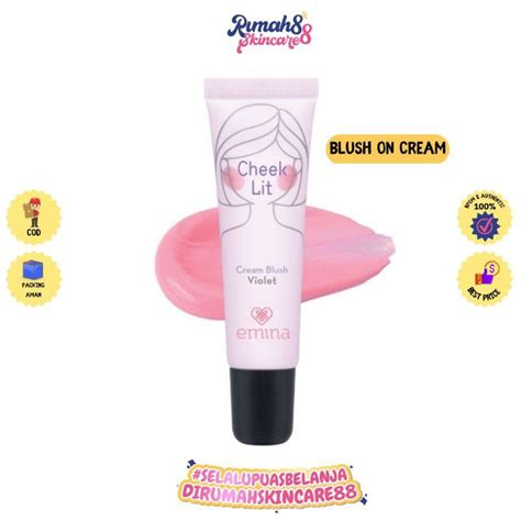 Jual EMINA Cheek Lit Cream Blush 10 Ml Shopee Indonesia