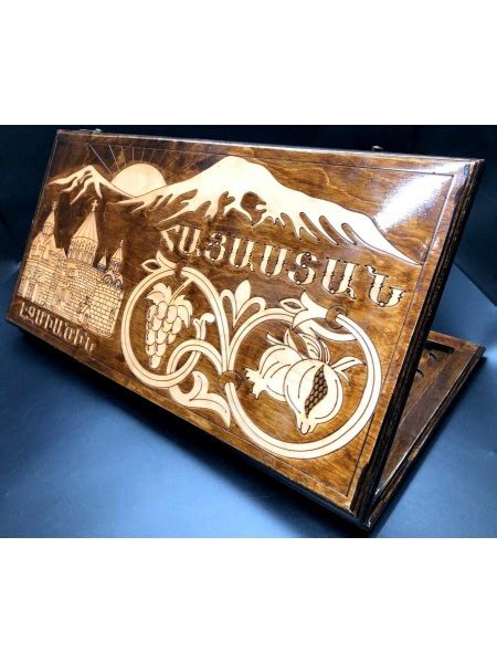 Нарды армянские "Эчмиадзин" лакированные большие 60см - купить с ...