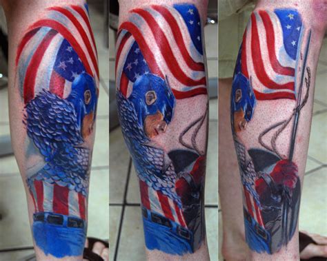 Captain America Tattoo by NateTheKnife on DeviantArt