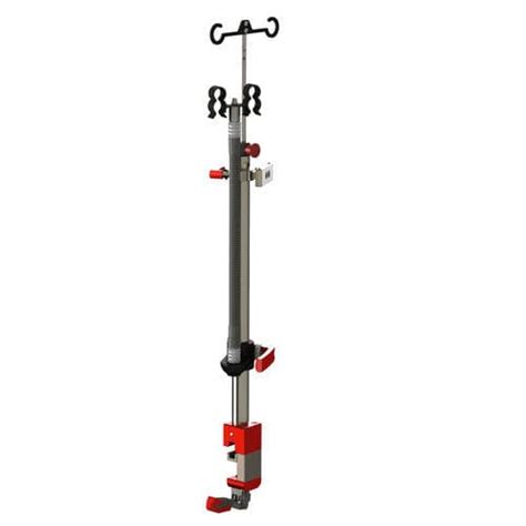 Rail Mounted Iv Pole 4364 Stollenwerk 2 Hook For Stretcher