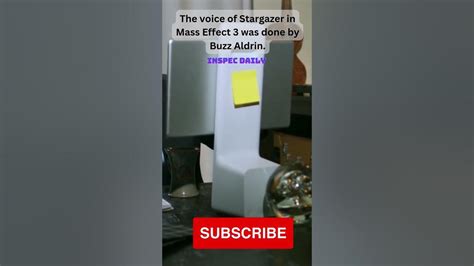 The Voice Of Stargazer In Mass Effect 3 Was Done By Buzz Aldrin Inspec Shorts Youtube