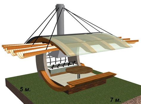 Беседки сложной формы