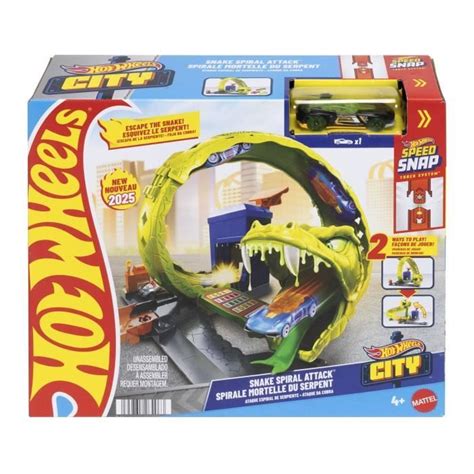 Bebeboutik Hot Wheels Coffret Looping Serpent avec voiture en métal moulé Hot Wheels JBM