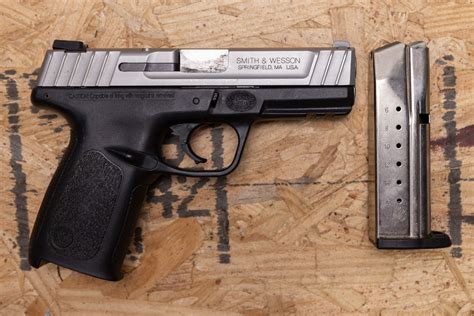 Smith And Wesson Sd9ve 9mm Police Trade In Pistol With Two Tone Finish Sportsmans Outdoor