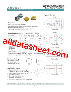 HE373B Datasheet(PDF) - BOWEI Integrated Circuits CO.,LTD.