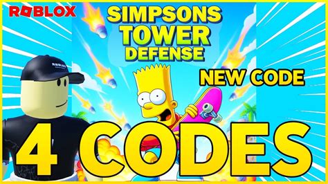 New Code Working Codes For The Simpsons Tower Defense Roblox