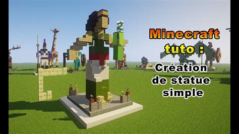 Minecraft Tuto Statue Simple De La Déesse Demetra Youtube