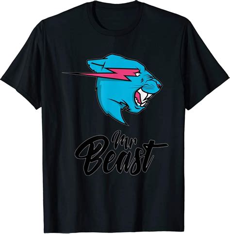 Bina Store Mr Beast T Shirt 73 T Shirt N081120 Black Amazonca