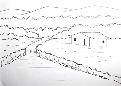 Desenho De Paisagem Modificada - 5