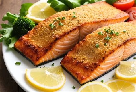 Air fryer salmon fillets recipe with nutrition facts