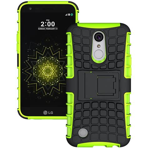 For LG K10 2017 Case Hybrid Hard Back Drop Shock Protection TPU Cover