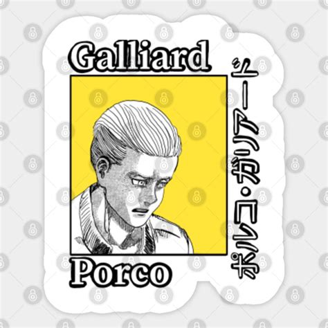 Porco galliard - Porco Snk - Sticker | TeePublic