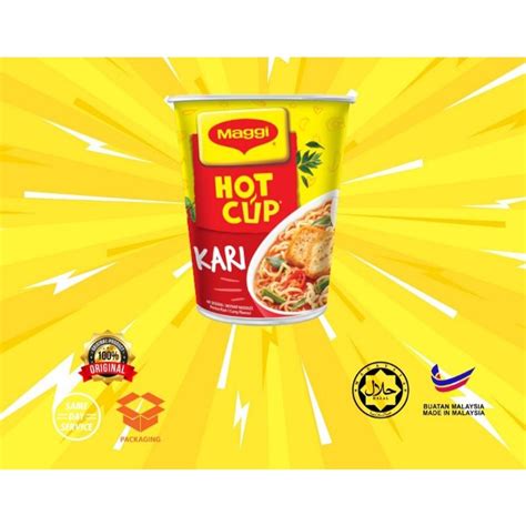 Jual Maggi Hot Cup Kari Malaysia Shopee Indonesia