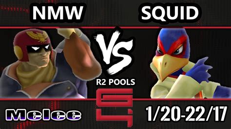 Genesis 4 SSBM NMW Captain Falcon Vs Squid Falco Smash Melee R2