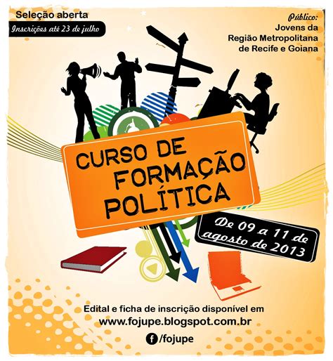 Fojupe INSCRIÇÕES ABERTAS CURSO DE FORMAÇÃO POLÍTICA