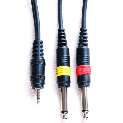 3m 35mm Stereo Jack To 2 X 635mm Mono Jacks Cable Lead Phone Mp3