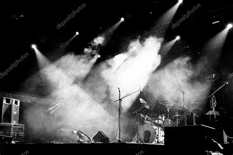 Stage in Lights - Black and White — Stock Photo © marimar8989 #5246632