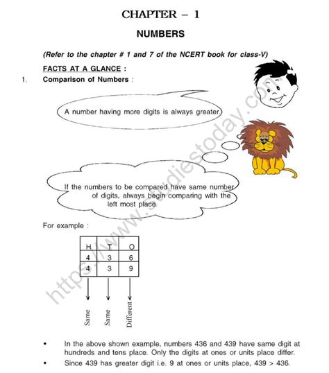 Cbse Class 5 Mental Maths Numbers Worksheet