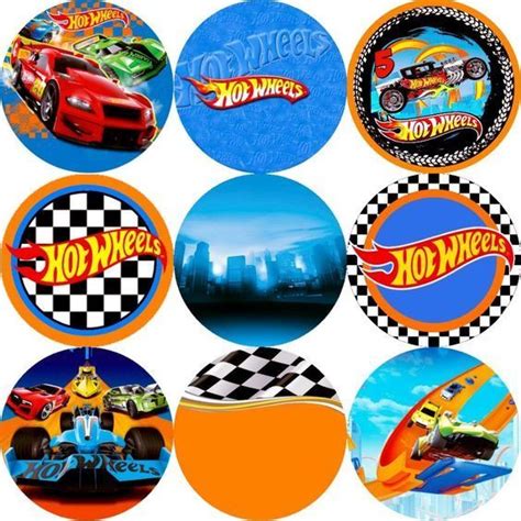 Pin By Florencia Reyes On Cumple Jehiu Hot Wheels Cupcakes Toppers Hot Wheels Birthday Hot