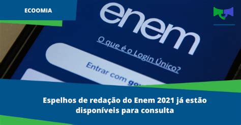 Espelhos De Reda O Do Enem J Est O Dispon Veis Para Consulta