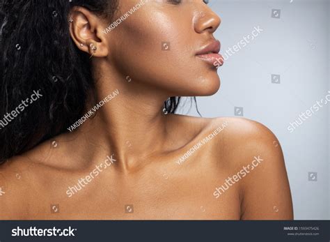 Sexy Girl Naked Shoulders Posing Camera Stock Photo Edit Now