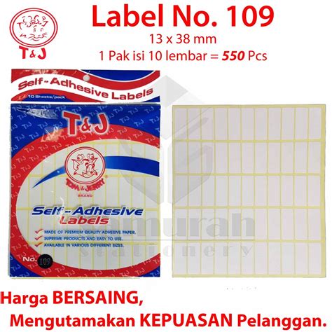 Jual Label Stiker Tom Jerry Sticker Tempel Tj No