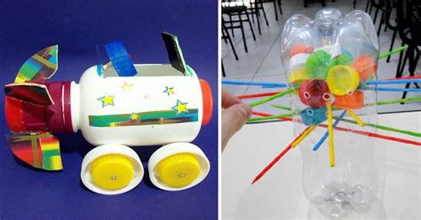 Ideias De Brinquedos Com Garrafa Pet