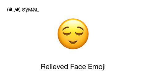 😌 Relieved Face Relieved Face Emoji 📖 Emoji Meaning Copy And 📋 Paste